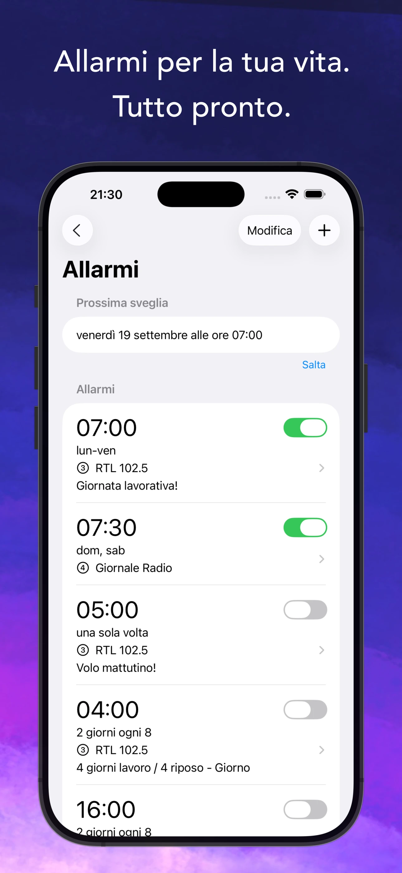 Alarms